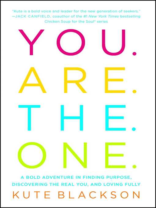 Title details for You Are the One by Kute Blackson - Available